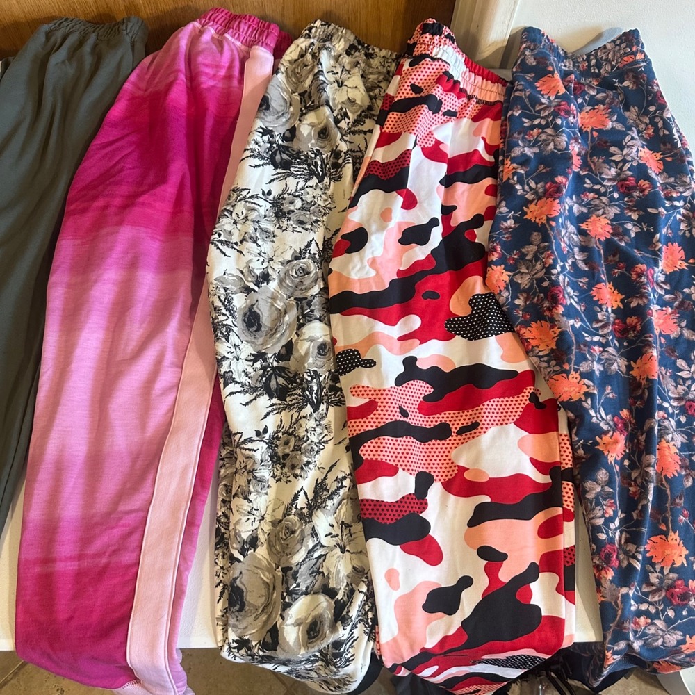Lot of 10 LuLaRoe Leggings Joggers Womens Large Multicolor Floral Camo‎